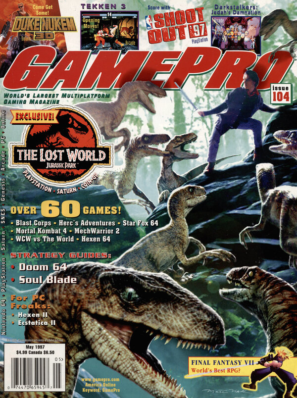 GamePro 104 (May 1997) The Lost World   Jurassic Park cover